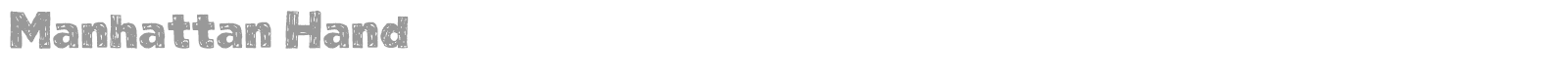 Manhattan Hand font preview